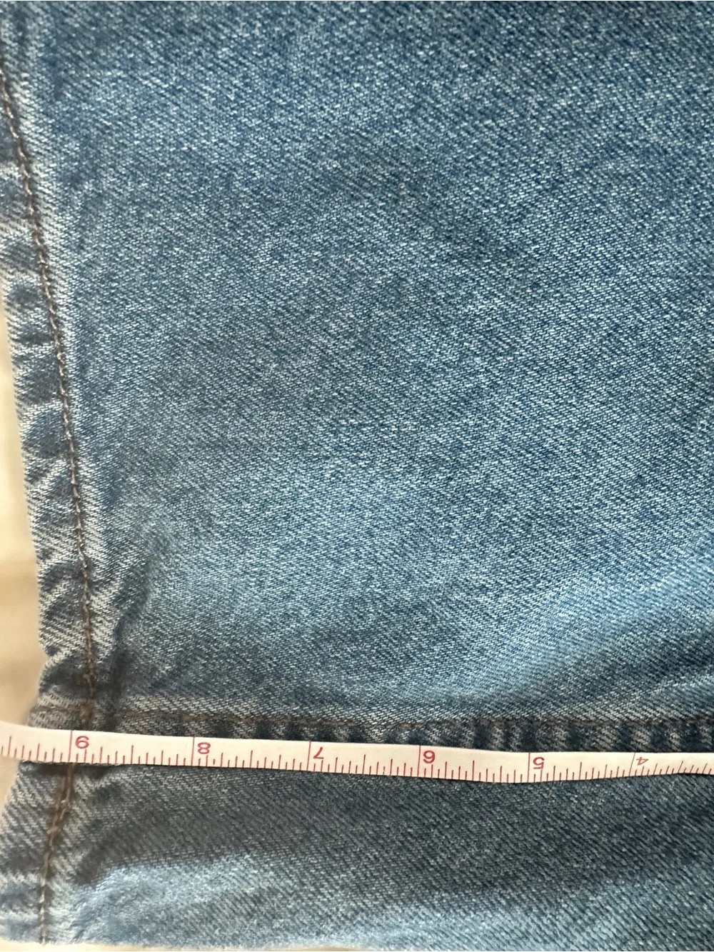 Empyre blue wash denim relax skate jorts